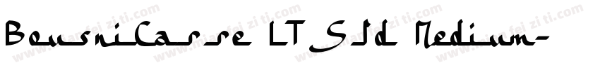 BousniCarre LT Std Medium字体转换